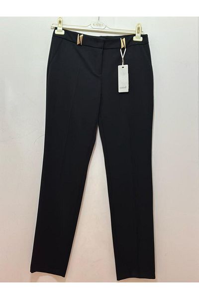 GARNİ Belt Part Gold Detail Side Pocket Fabric Trousers