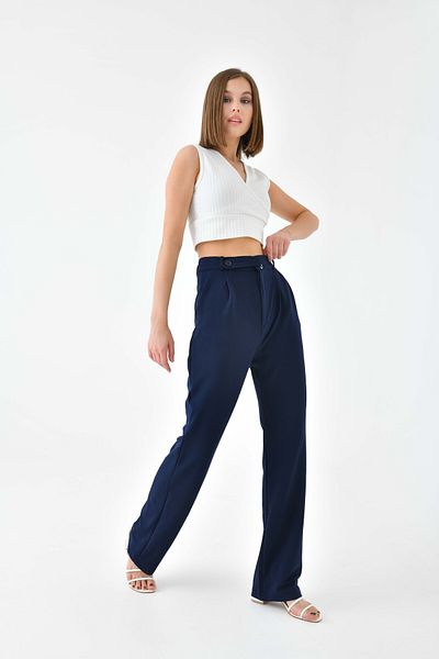 VOLT CLOTHİNG Damenhose aus Lycra mit hoher Taille und Gürteldetail