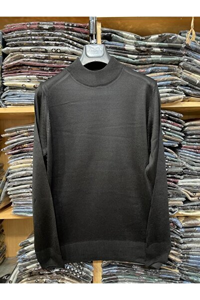 nacar çarşı Dad Men's Turtleneck Sweater Solid Color Patternless
