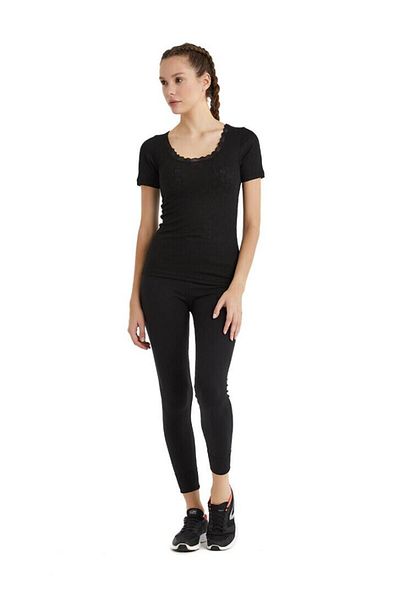 Blackspade Manecă scurtă pentru femei Level 1 Black Thermal C7T6N2O1