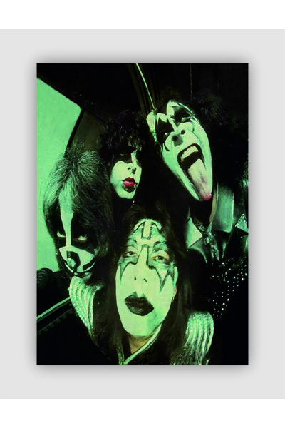 fırsatlar diyarı KISS Punk Rock Metal Duvar Posteri - Kalın Kağıt - Çerçevesiz