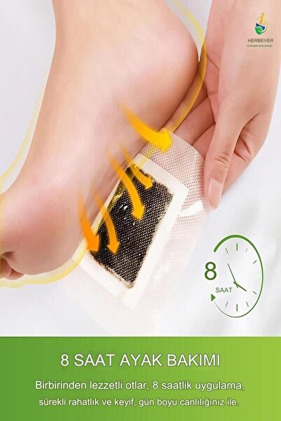 Uniquem Ayak Detoksu Bambu Ağaç Özü Yağı Kinoki Detox Ayak Bandı Detox Foot P...