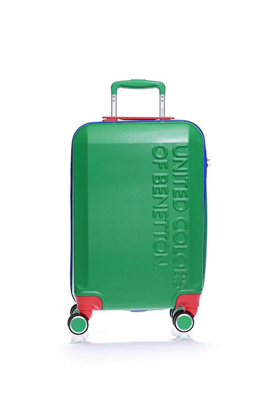 Benetton Kabin Boy %100 Policarbon Kırılmaz Valiz Yeşil Bnt600