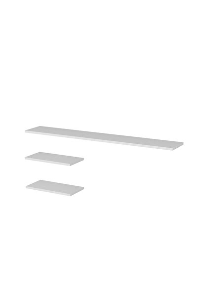 Ninnimo Marry 3'lü Beyaz Mdf Uçan Duvar Rafı