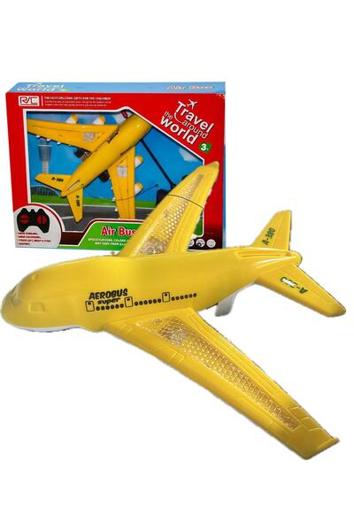Sole Işıklı, Uzaktan Kumandalı 6 Yöne Hareket edebilen Eğlenceli Airbas Yolcu Uçağı - Kumandalı Uçak