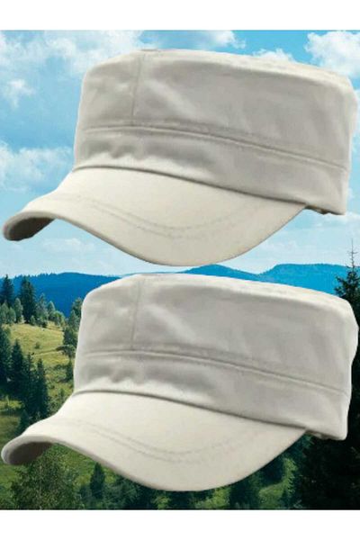 Trenderrs Unisex Cotton Castro Hat 2 Pieces
