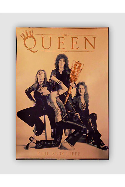 fırsatlar diyarı QUEEN Punk Rock Metal Duvar Posteri - Kalın Kağıt - Çerçevesiz