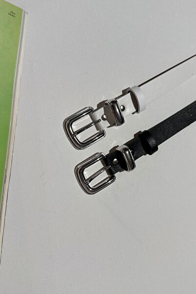 LİA KEMER 2 bucăți curea cu cataramă argintie, curea pentru talie, curea pent...