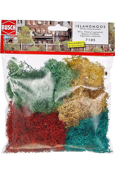 Busch 1:87 Ho Islandmoos Architectural Model for Terrarium and Model Trains