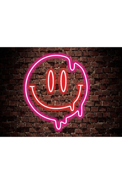 En Güzel Günde Smile Neon Led Işıklı Yazı 40*45 cm