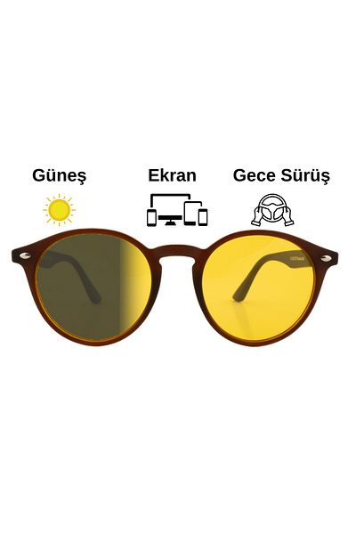 Focus On Antifar Photochromic 3in1 Glasses| Night Driving| Display| Sun| TS002