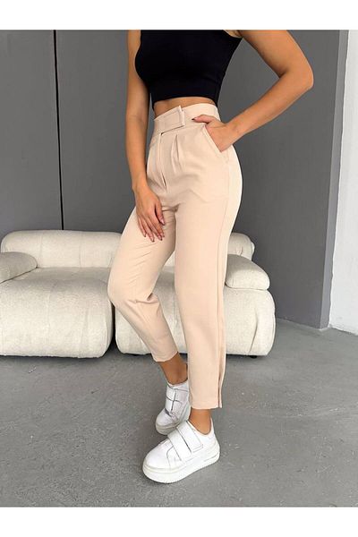 Noa Noa Button Detailed Velcro Trousers
