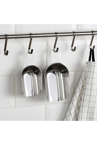 IKEA 2 Pieces Metal Shovel Scale Ikea Set of 2 Measuring Shovels Stainless Steel
