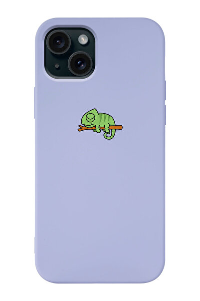 shoptocase Iphone 15 Uyumlu Bukalemun Desenli Lansman Telefon Kılıfı