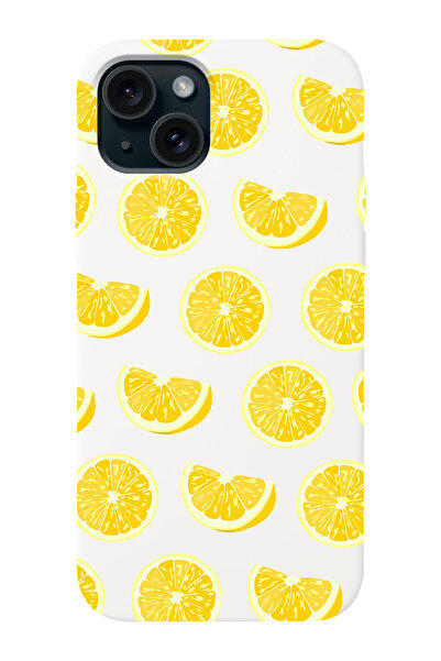 shoptocase Iphone 15 Uyumlu Limonlar Desenli Lansman Telefon Kılıfı