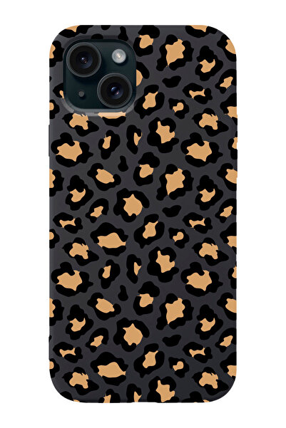 shoptocase Iphone 15 Uyumlu Leopar Desenli Lansman Telefon Kılıfı