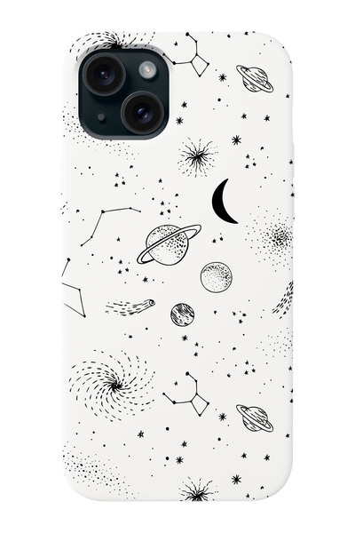 shoptocase iPhone 15 Plus Compatible Solar System Patterned Launch Phone Case