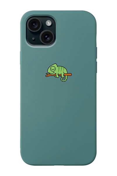 shoptocase Iphone 15 Uyumlu Bukalemun Desenli Lansman Telefon Kılıfı