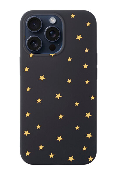 shoptocase Iphone 15 PRO MAX Uyumlu Yıldızlar Desenli Lansman Telefon Kılıfı