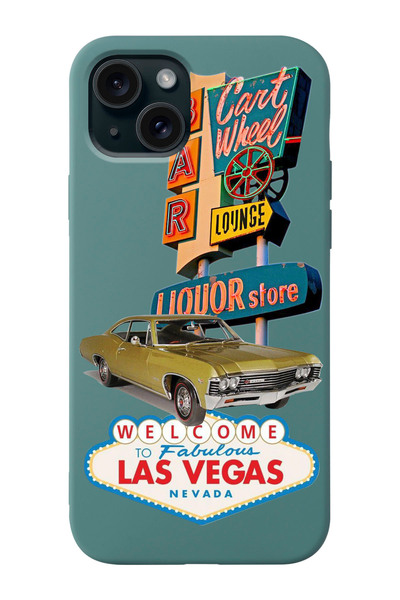 shoptocase Iphone 15 Uyumlu Las Vegas Desenli Lansman Telefon Kılıfı