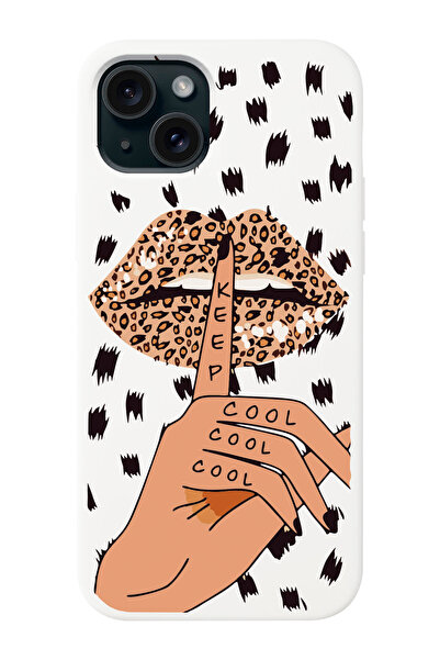 shoptocase حافظة هاتف متوافقة مع هاتف Iphone 15 PLUS بنمط Keep Cool