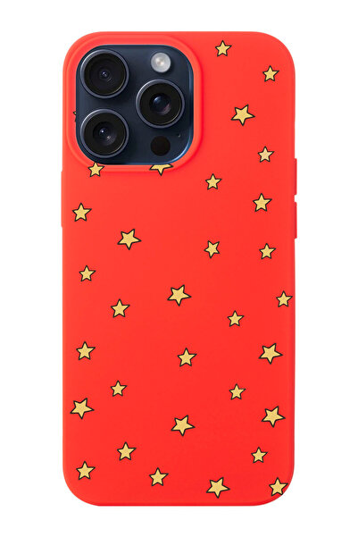 shoptocase Iphone 15 PRO Uyumlu Yıldızlar Desenli Lansman Telefon Kılıfı