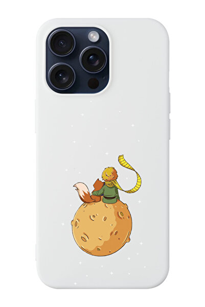 shoptocase Iphone 15 PRO Uyumlu Küçük Prens ve uzay Desenli Lansman Telefon K...