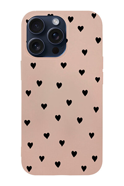 shoptocase Iphone 15 PRO MAX Uyumlu Kalpler Desenli Lansman Telefon Kılıfı