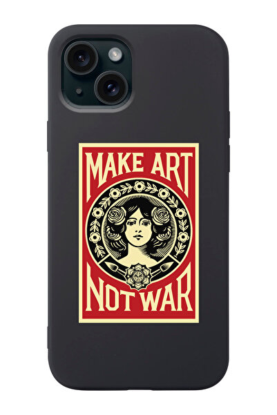 shoptocase Iphone 15 Uyumlu Make Art Desenli Lansman Telefon Kılıfı