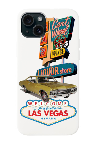 shoptocase Iphone 15 Uyumlu Las Vegas Desenli Lansman Telefon Kılıfı