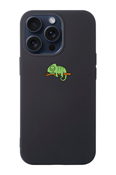 shoptocase Iphone 15 PRO Uyumlu Bukalemun Desenli Lansman Telefon Kılıfı