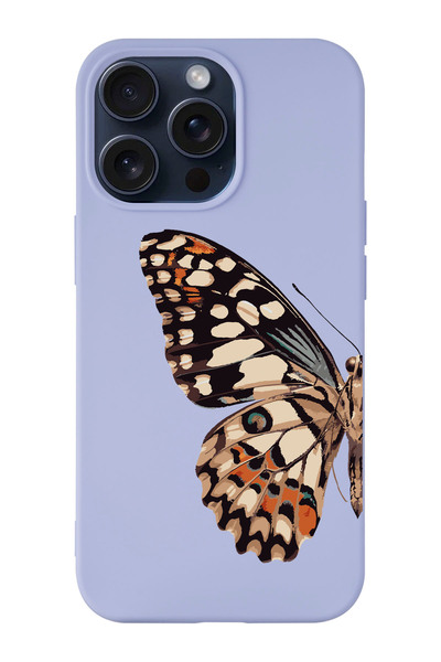 shoptocase حافظة هاتف متوافقة مع هاتف Iphone 15 PRO بنمط جناح الفراشة
