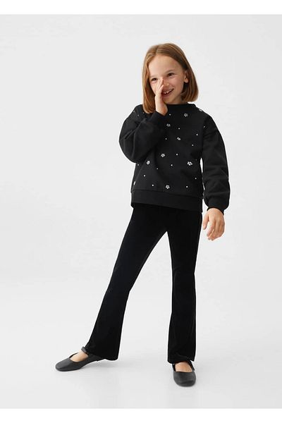 MANGO Kids Hanorac negru pentru copii