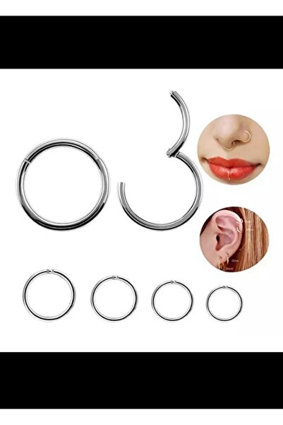 Arescollection Cerrahi Çelik Tam Halka Tragus Helix Rook Piercing