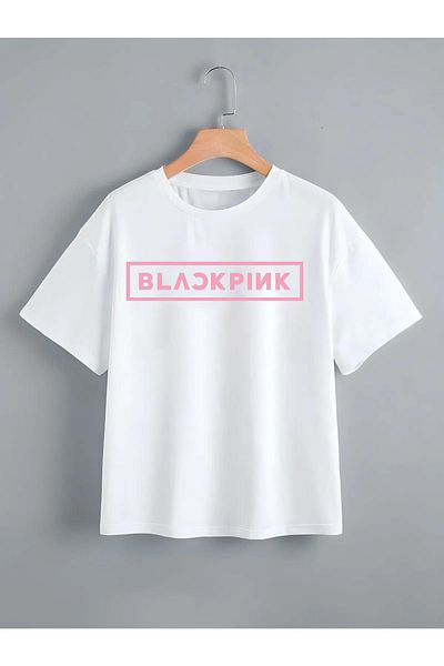Pisa Art Детска тениска с щампа Blackpink в черно и розово