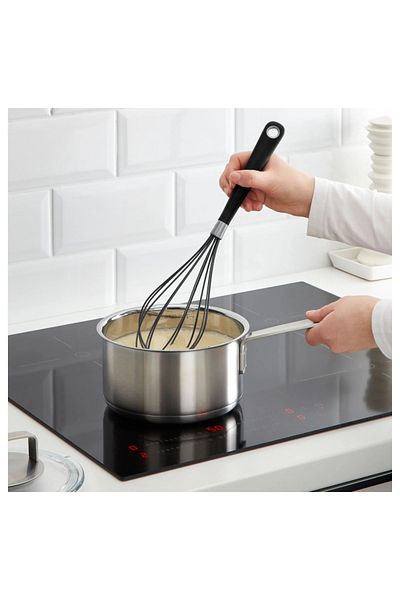 IKEA Black Whisk Length: 34 Cm Silicone Handle Egg Whisk