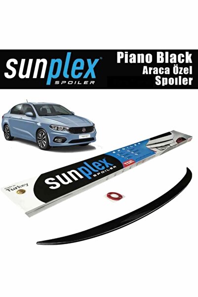 HasbeeParts Fiat Egea Spoiler Piano Black 2015-2023 arası modellere uyumlu Su...