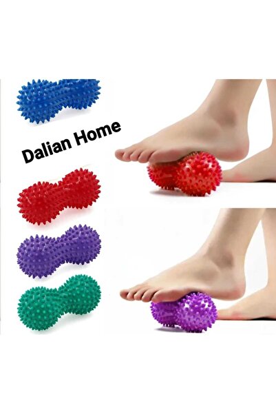 Dalian Home كرة تدليك للظهر والقدم ذات أطراف مدببة، كرة تدليك للجسم واليد الحسية