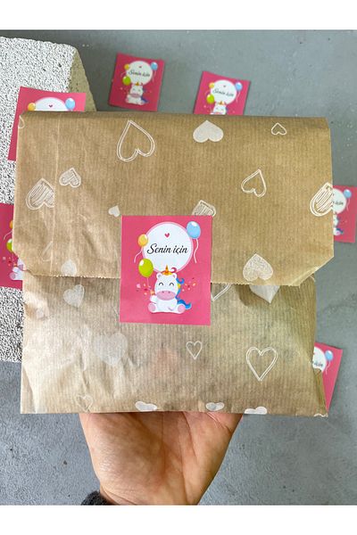 Meyofficial Unicorn patterned stickers for you 6*5 cm 30 pieces