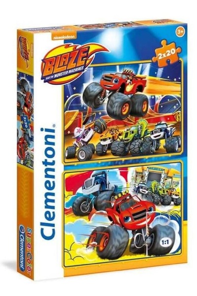 CLEMENTONI Nickelodeon Blaze 2x20 Pieces Puzzle