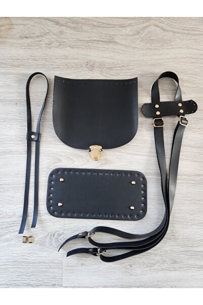 NAZENİN HOBİ AKSESUAR طقم حقيبة ظهر من الجلد المحبوك