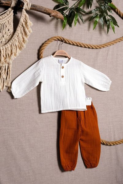 Lamonde Unisex Baby Pajama Set 100% Cotton 6-9-12-18 Months
