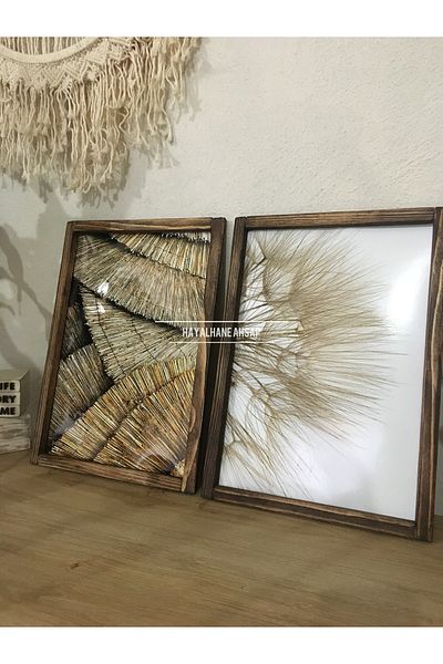 HAYALHANE AHŞAP Комплект за маса с естествен дизайн