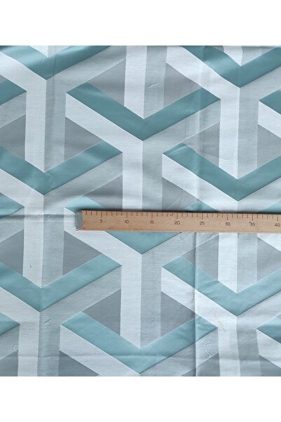 Evcimenhome قطعة قماش منسوجة 120 سم × 120 سم Opticpetrol اللون: بنزين-رمادي-إكرو