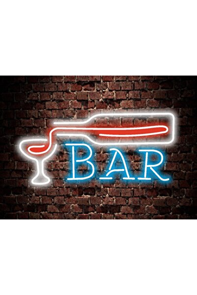En Güzel Günde Bar Neon Led Işıklı Yazı 30*60 cm