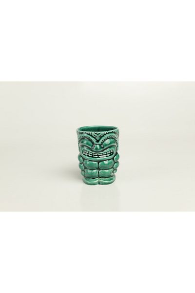 ARVALE Tiki Cocktail and Soft Drink with Handle 350 ml Green Mug A5
