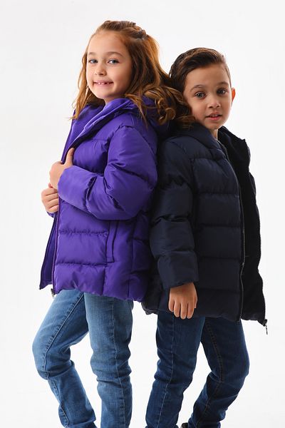 ROBA KIDS Girl's Boy's Water and Windproof, Inner Fleece, Hooded, Pocketed, Winter, Inflatable Jacket & Coat RB-400