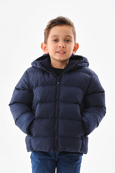ROBA KIDS Girl's Boy's Water and Windproof, Inner Fleece, Hooded, Pocketed, Winter, Inflatable Jacket & Coat RB-400
