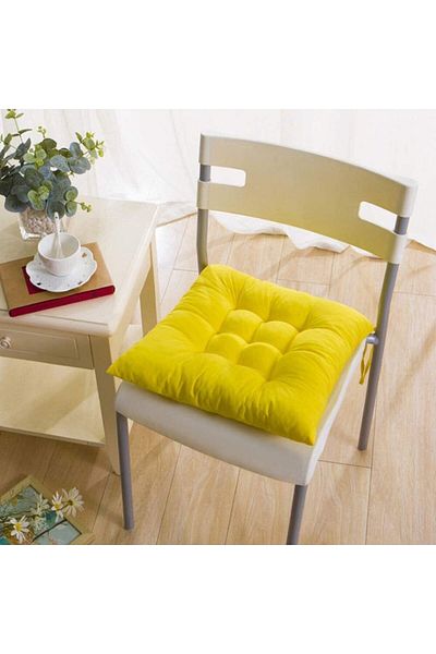 Çınar Reklam & Dış Ticaret Chair Cushion 1 Piece Yellow