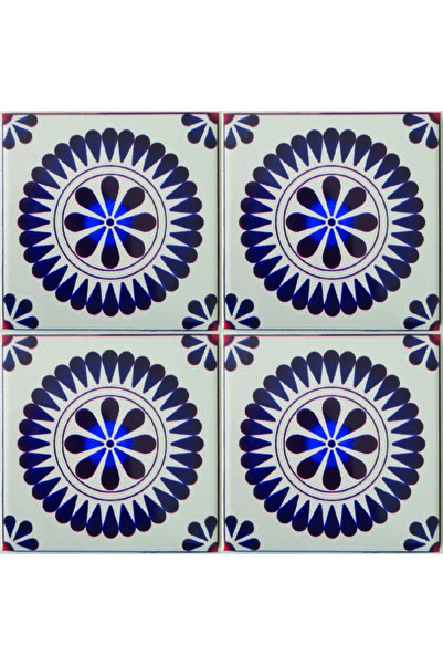 KÜTAHYA ÇİNİ SANAYİ 10x10 cm Çini Desenli Çini Seramik Karo